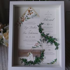 Wedding Invitation Keepsake Frame